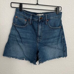 Madewell High Rise Cutoff Jean Shorts